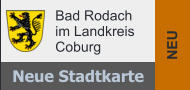 NEU Bad Rodach im Landkreis Coburg  Neue Stadtkarte